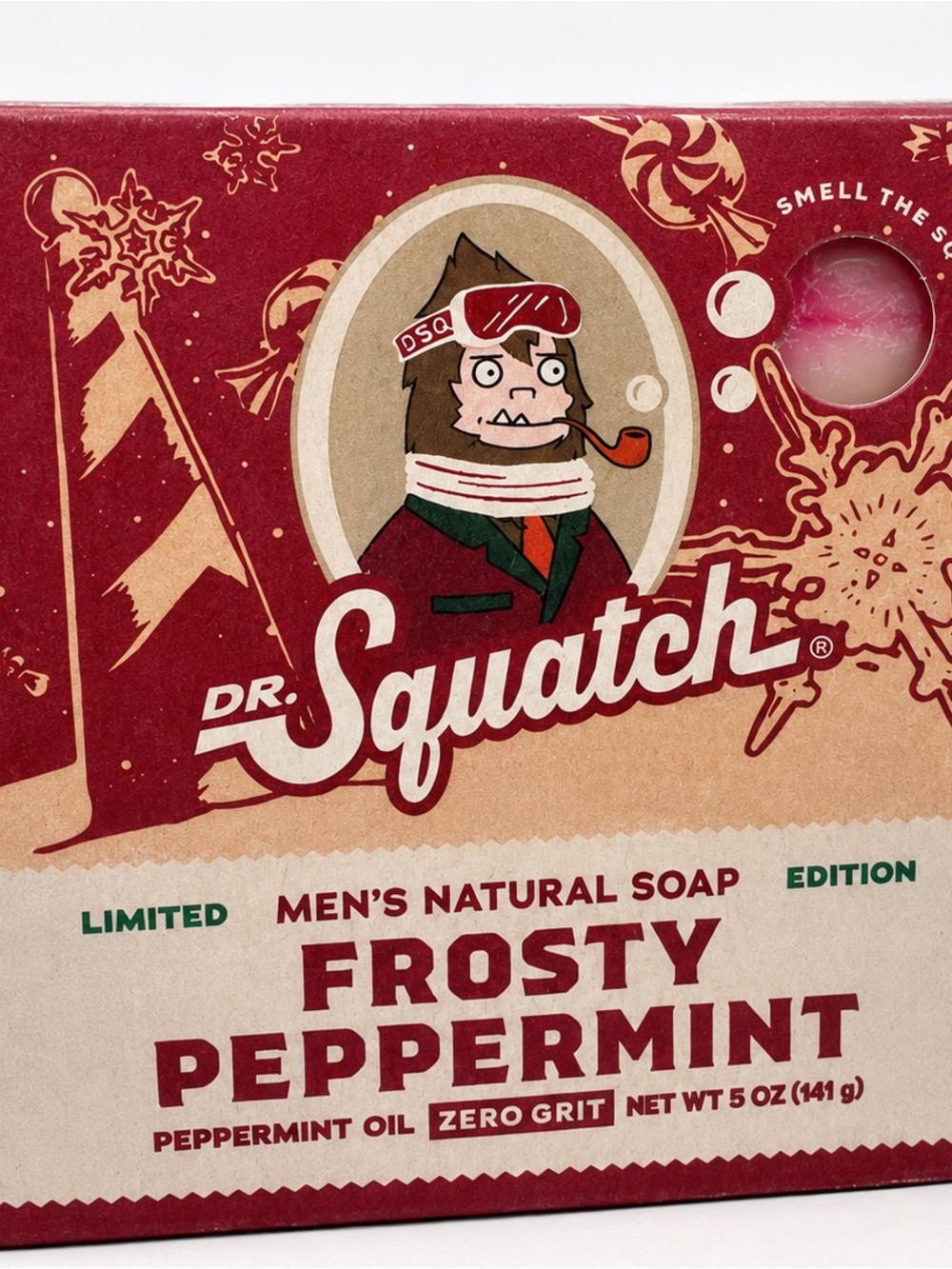 Dr. Squatch Frosty Peppermint Limited Edition Soap Bar NEW Sealed